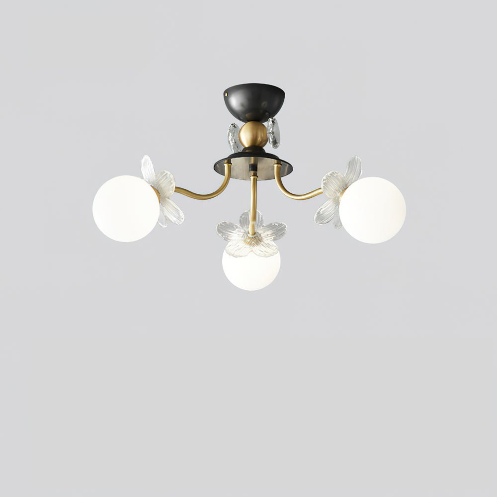 Quenlyn Glass Chandelier-Moonnatur