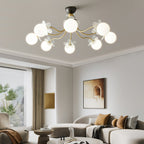 Quenlyn Glass Chandelier-Moonnatur