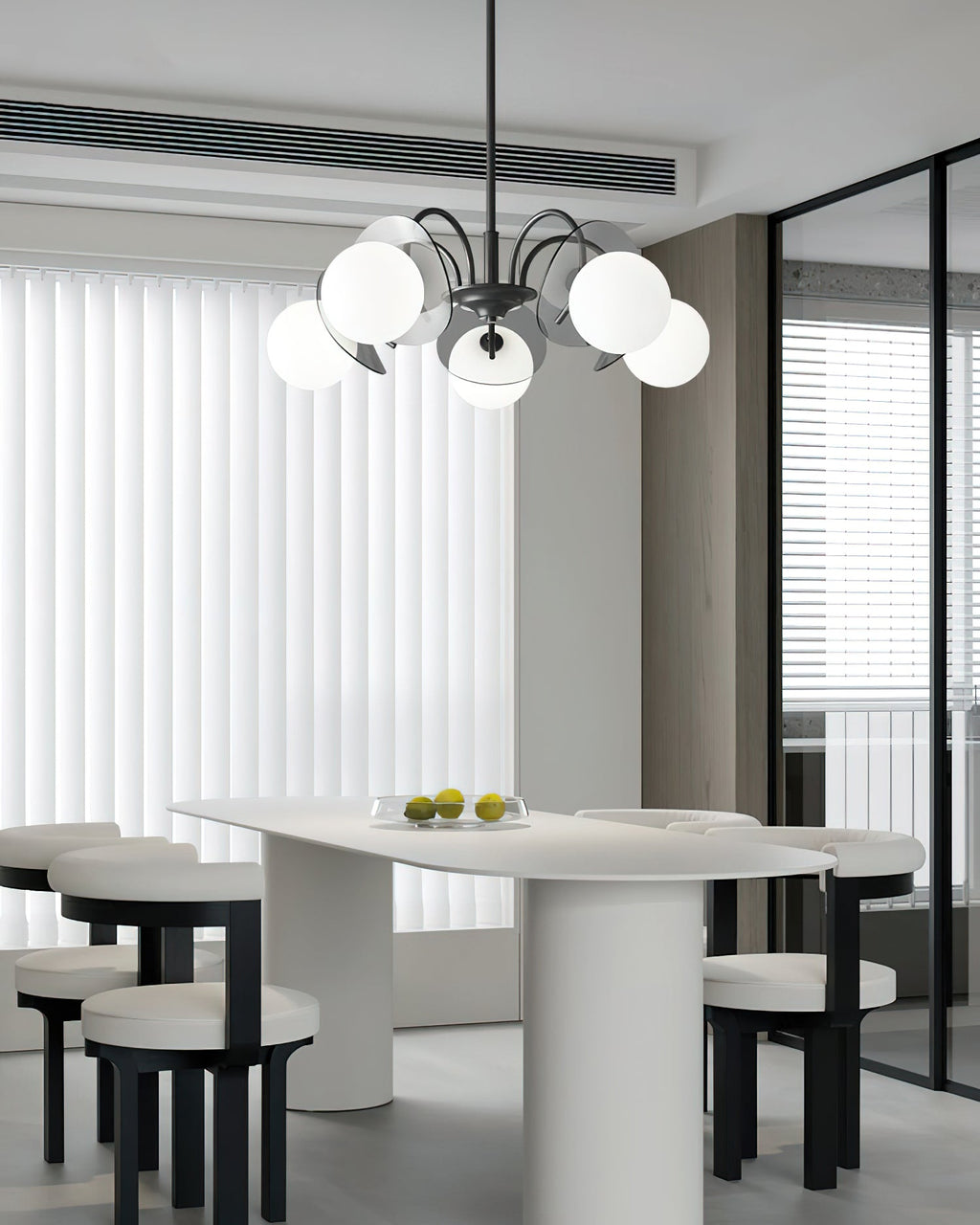 Quenlyn Glass Chandelier-Moonnatur