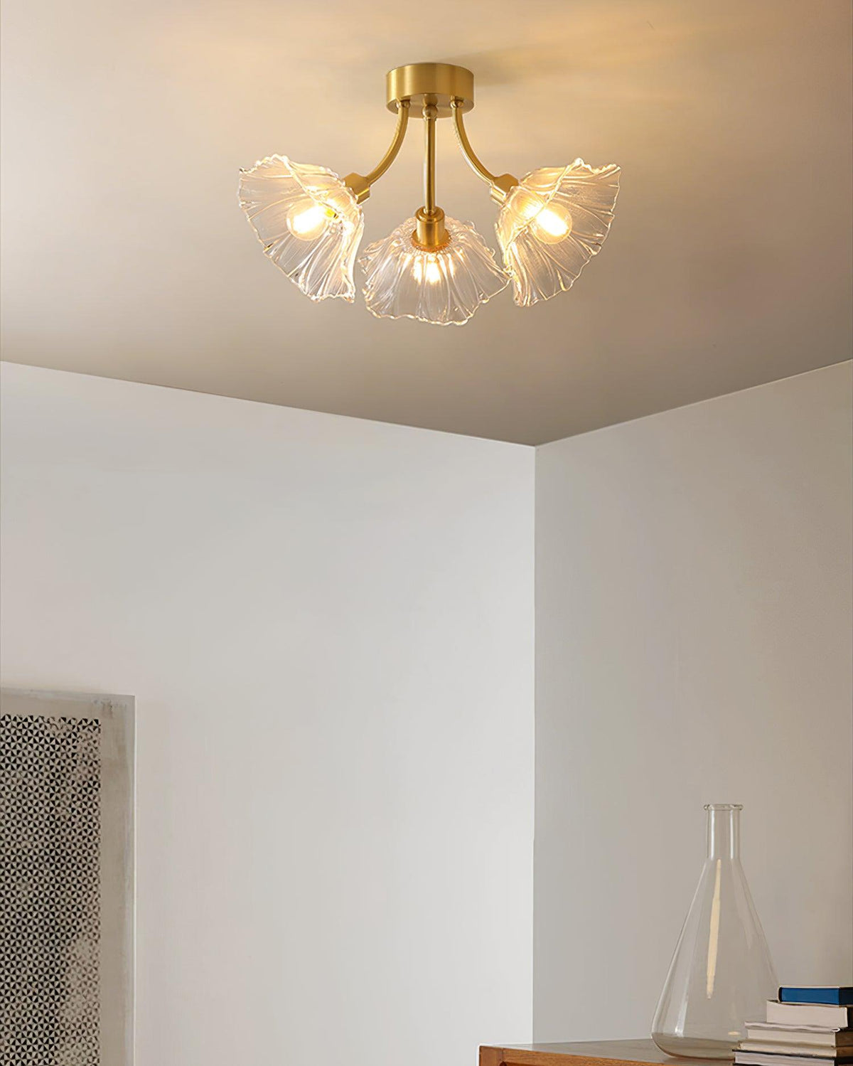 Junarose Glass Ceiling Light-Moonnatur