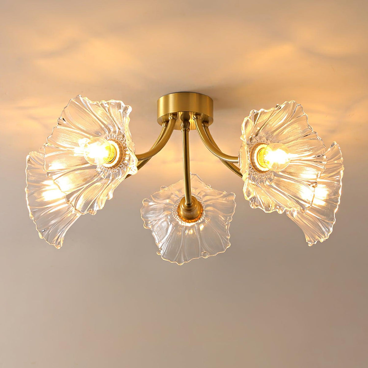 Junarose Glass Ceiling Light-Moonnatur