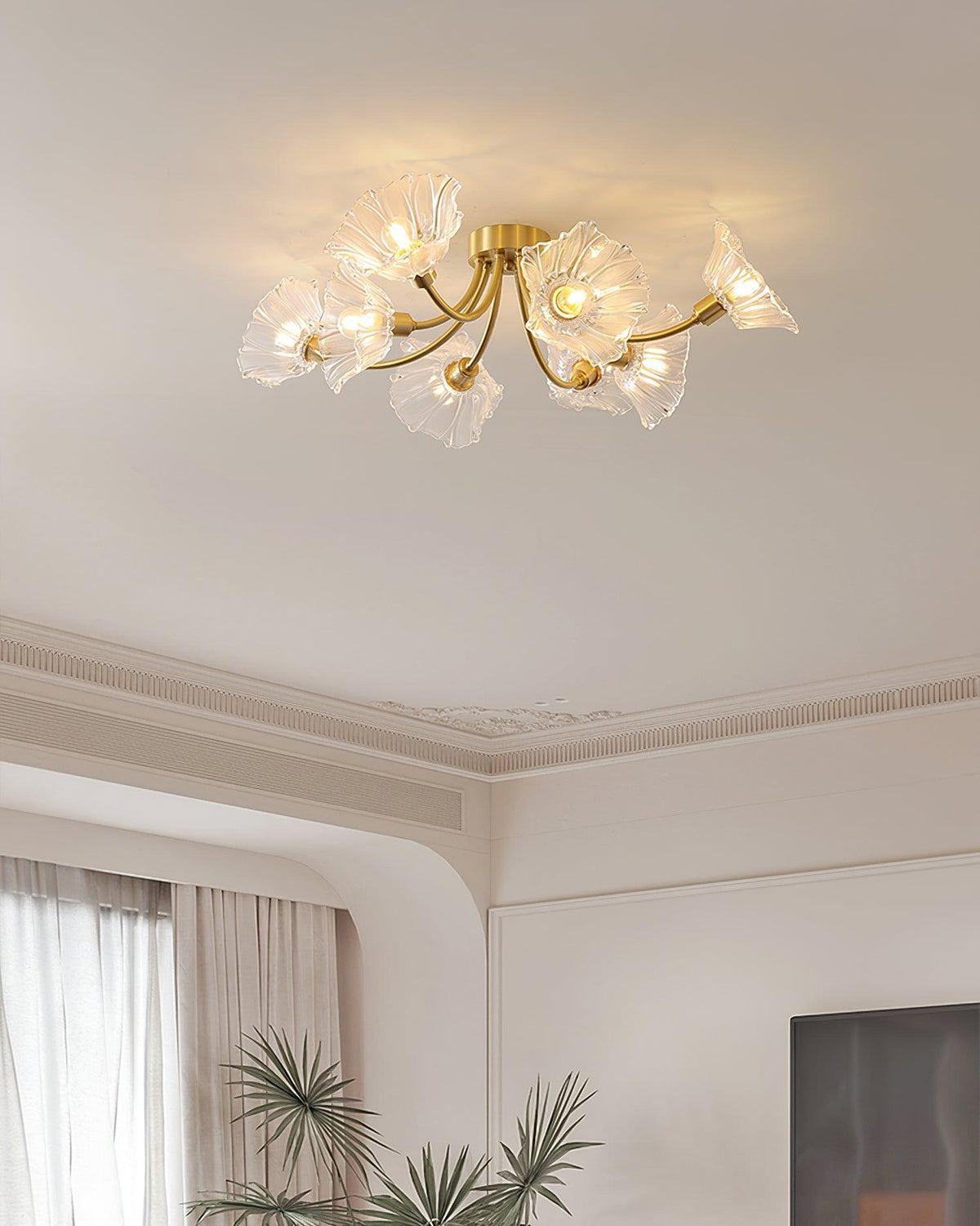 Junarose Glass Ceiling Light-Moonnatur