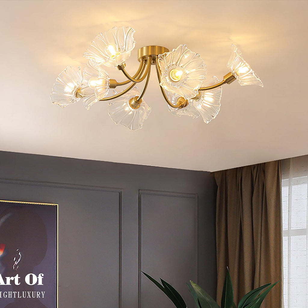 Junarose Glass Ceiling Light-Moonnatur