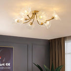 Junarose Glass Ceiling Light-Moonnatur