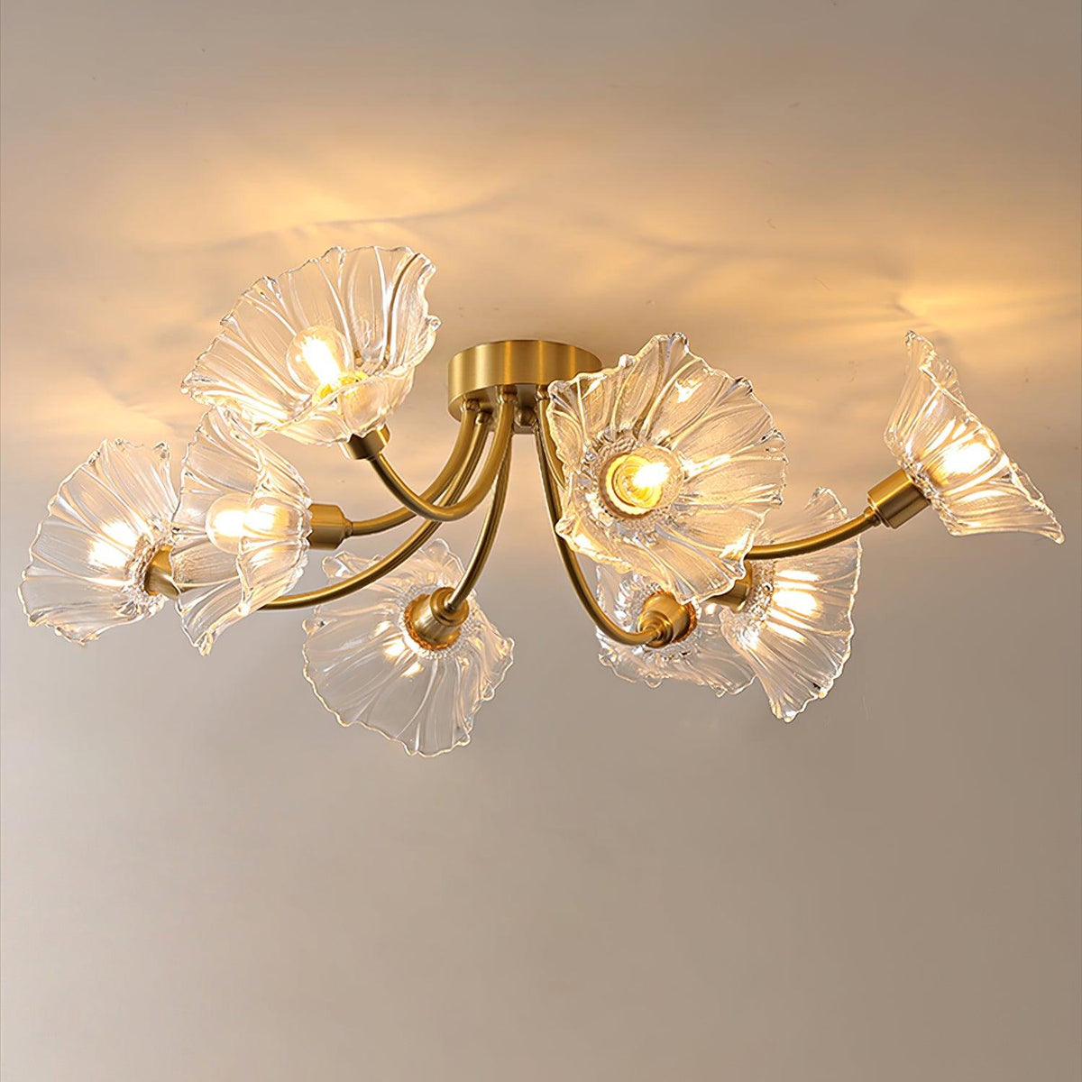 Junarose Glass Ceiling Light-Moonnatur