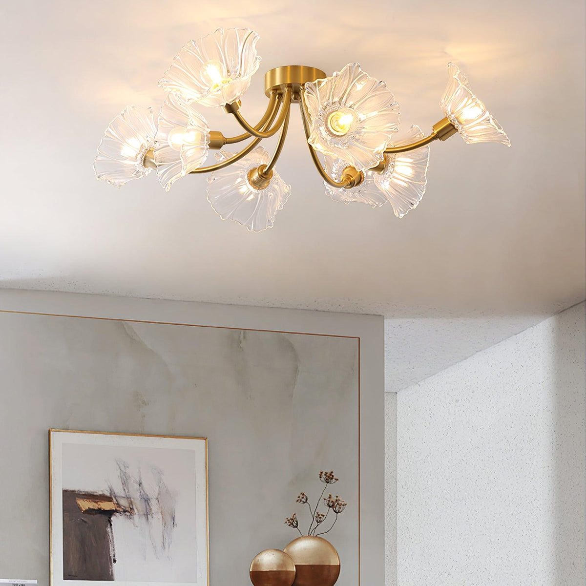 Junarose Glass Ceiling Light-Moonnatur