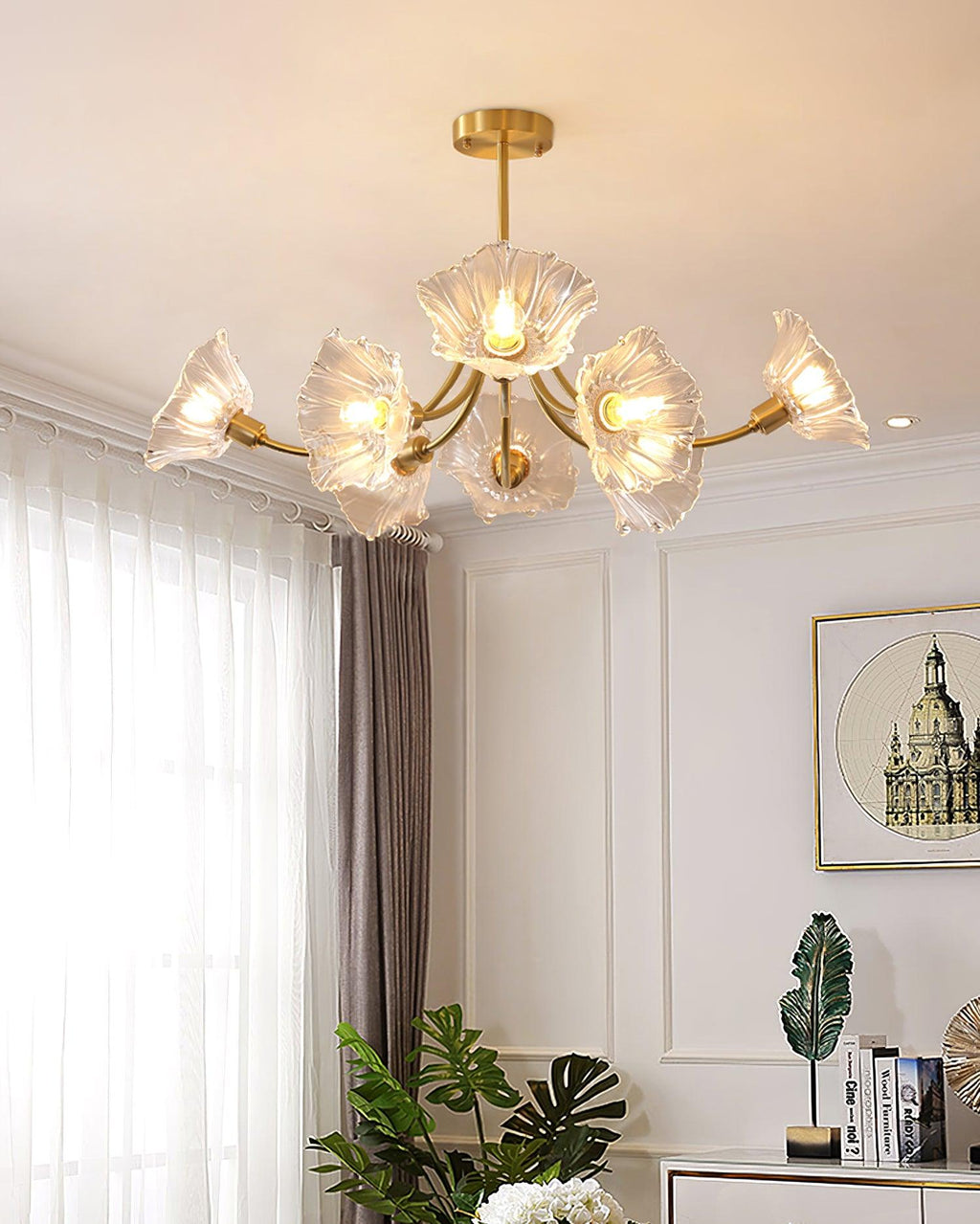 Mioren Glass Chandelier-Moonnatur