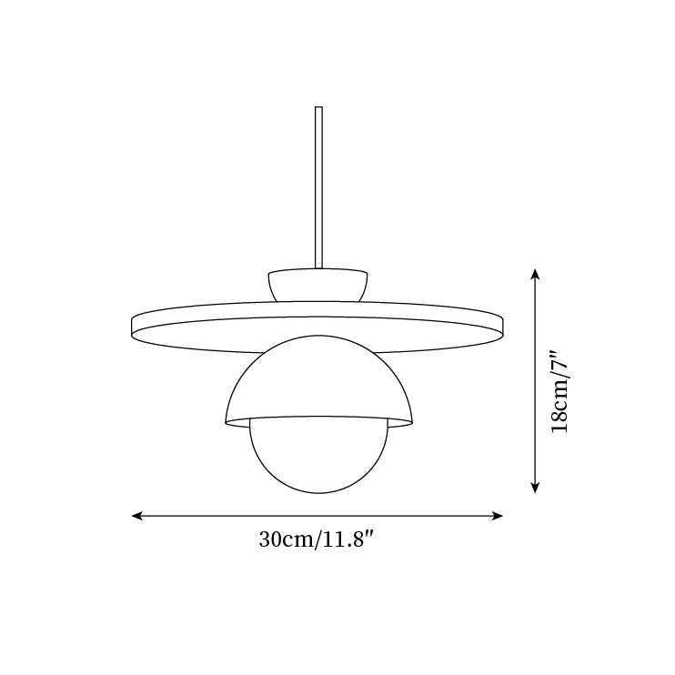 Wilvengrove Glass Pendant Light-Moonnatur