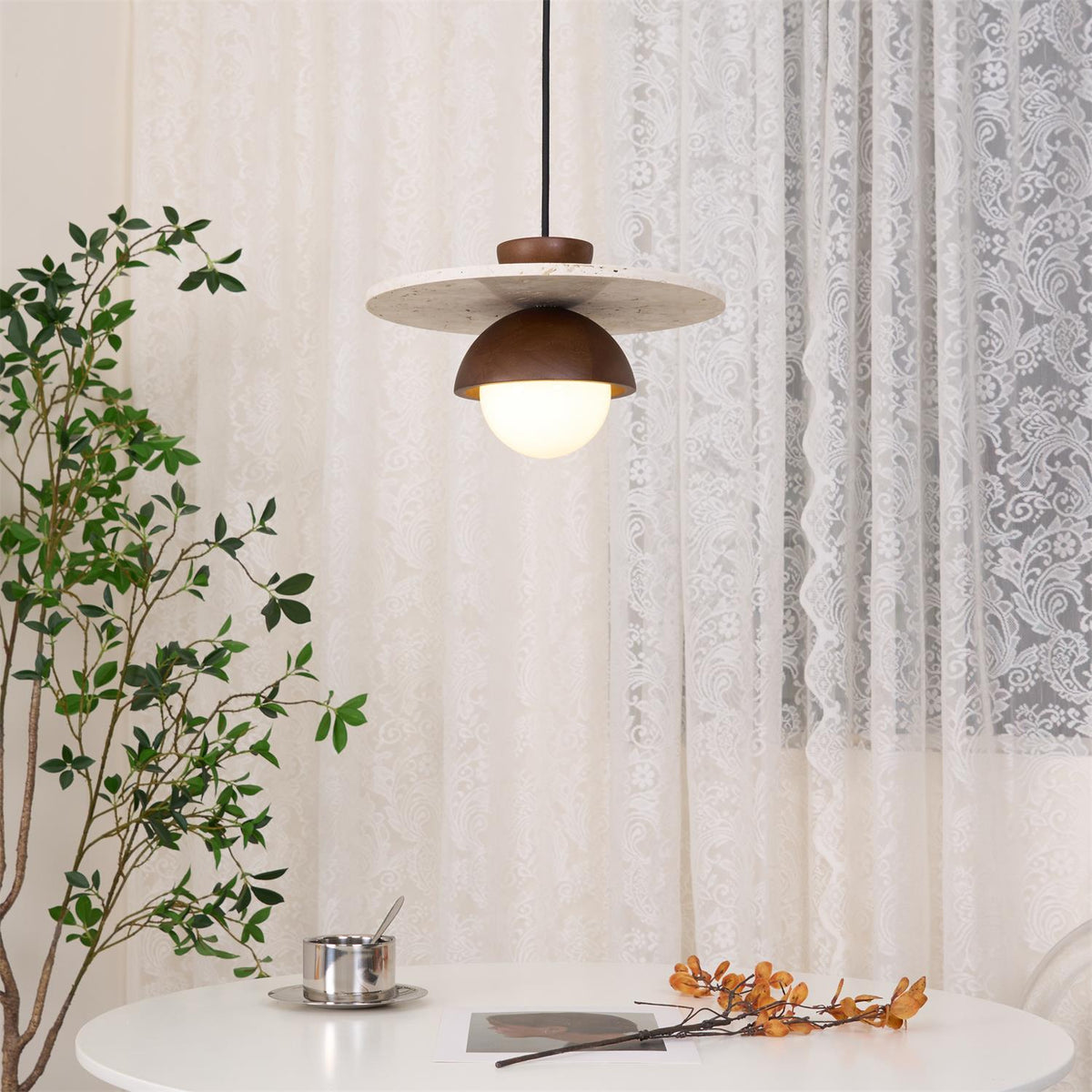 Wilvengrove Glass Pendant Light-Moonnatur