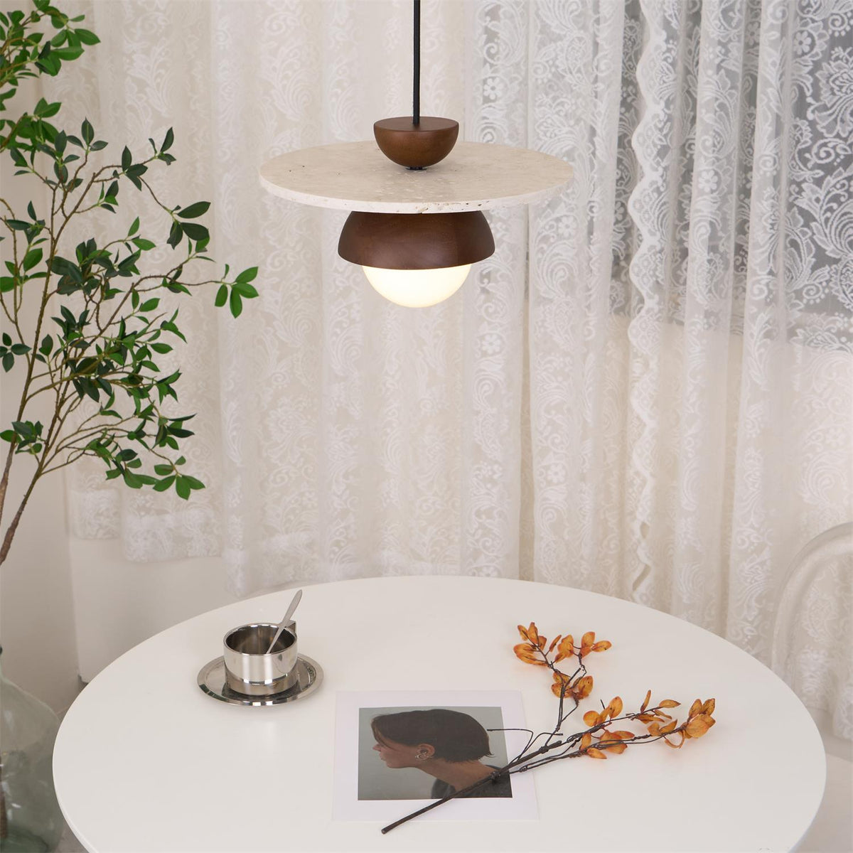 Wilvengrove Glass Pendant Light-Moonnatur