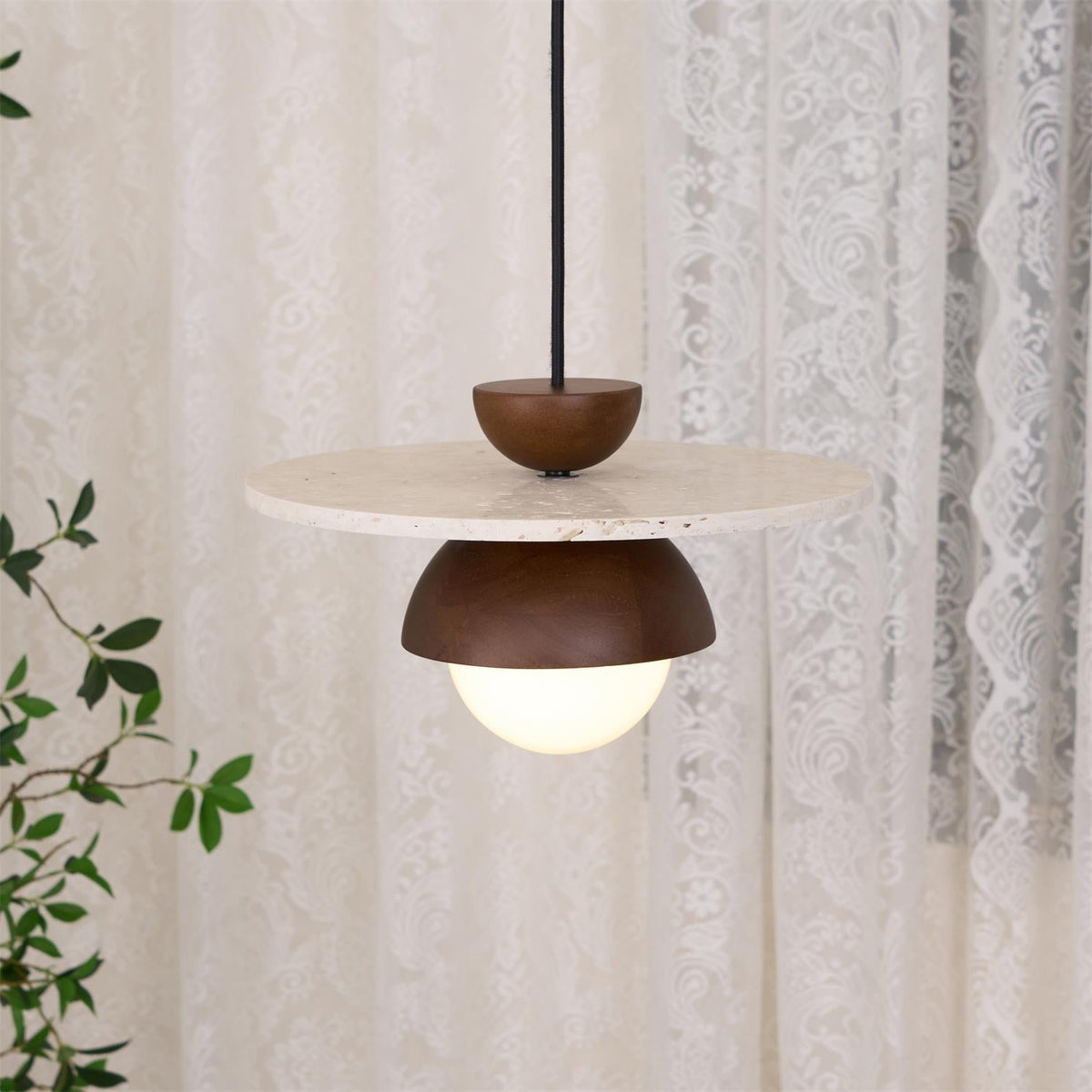 Wilvengrove Glass Pendant Light-Moonnatur
