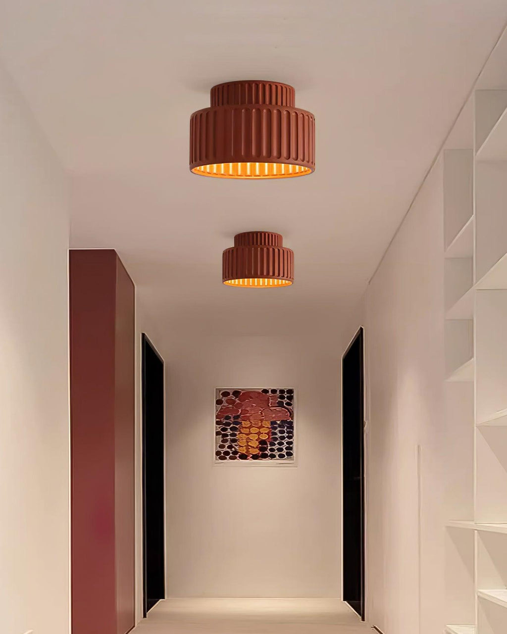 Pavira Resin Ceiling Lamp-Moonnatur