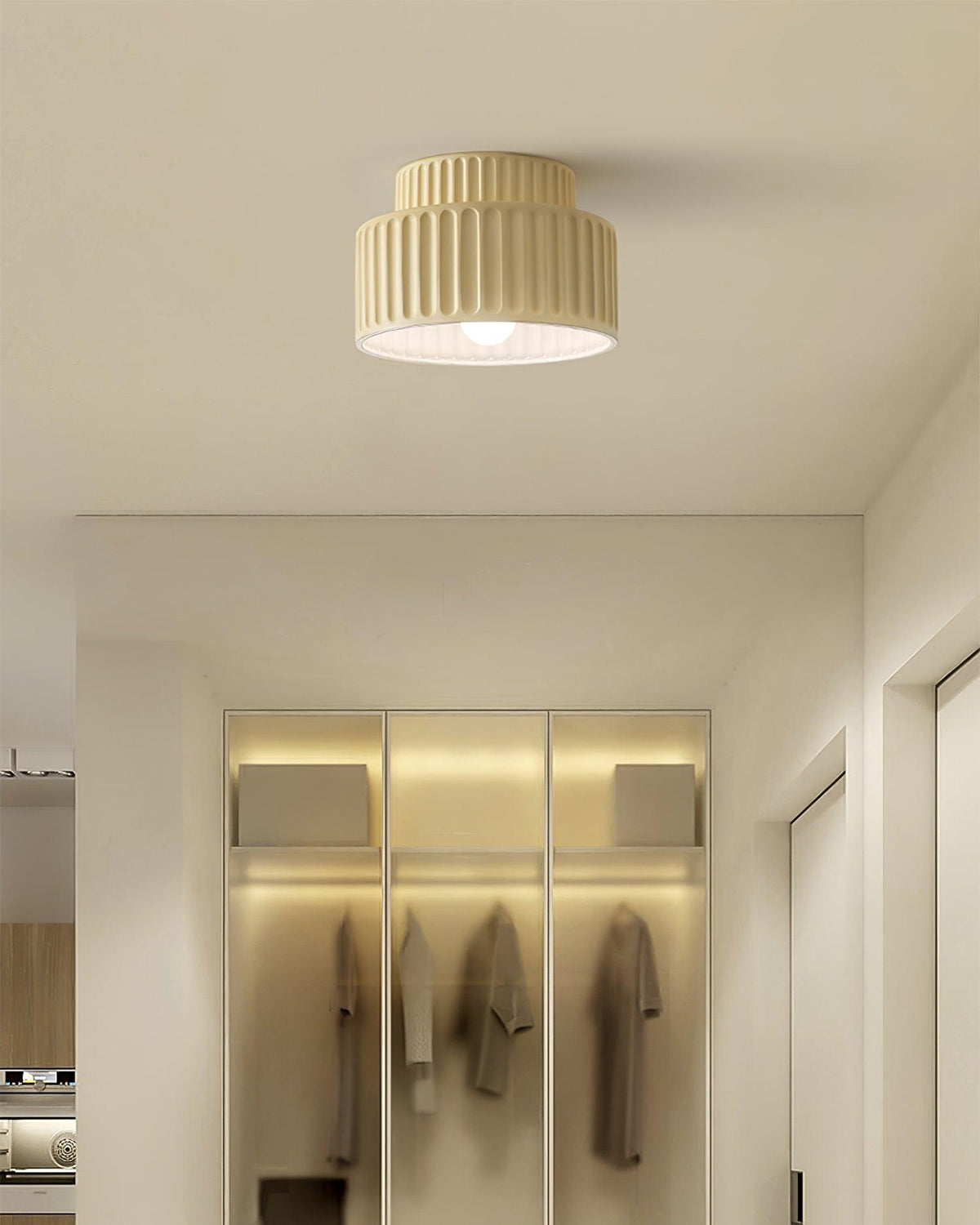 Pavira Resin Ceiling Lamp-Moonnatur