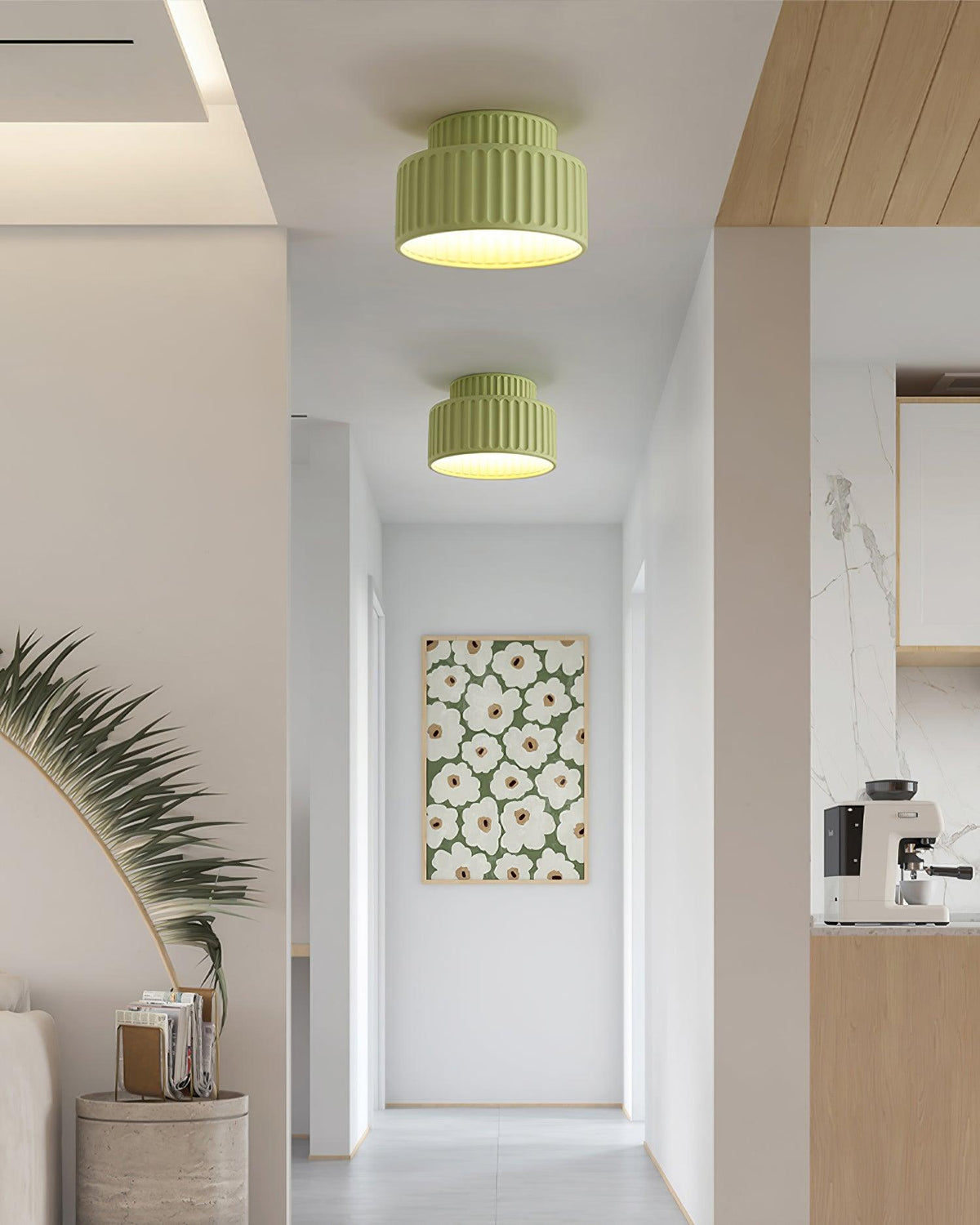 Pavira Resin Ceiling Lamp-Moonnatur
