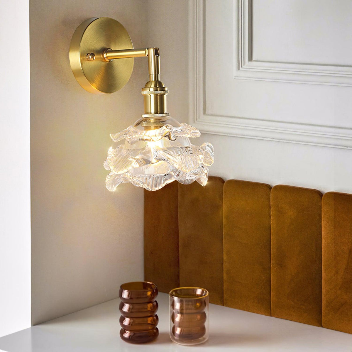 Camberden Glass Wall Light-Moonnatur