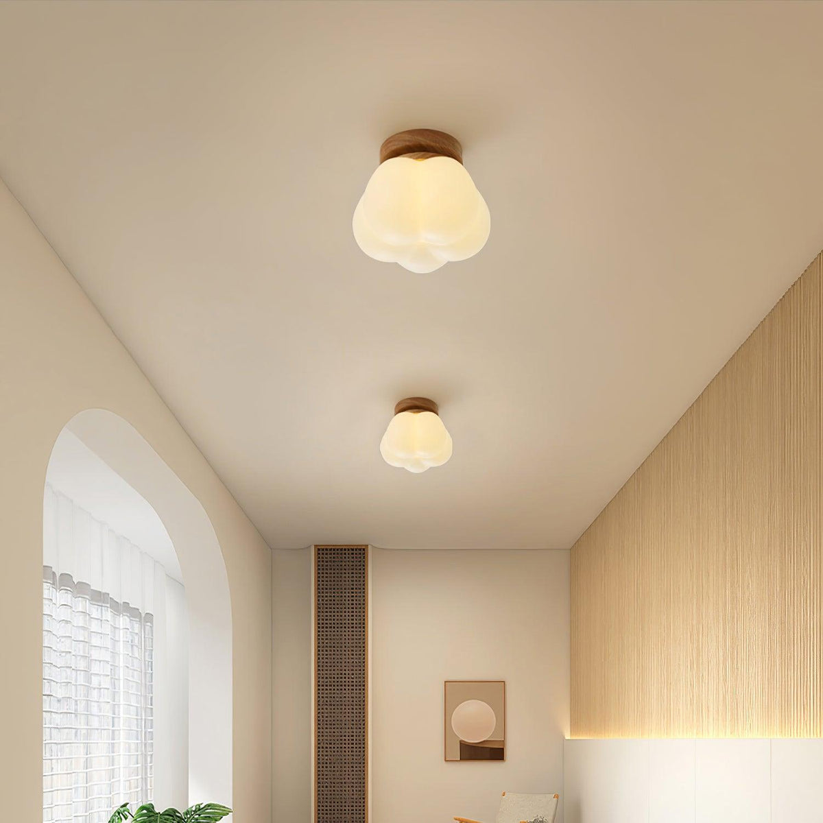 Silvenelle Acrylic Ceiling Light-Moonnatur
