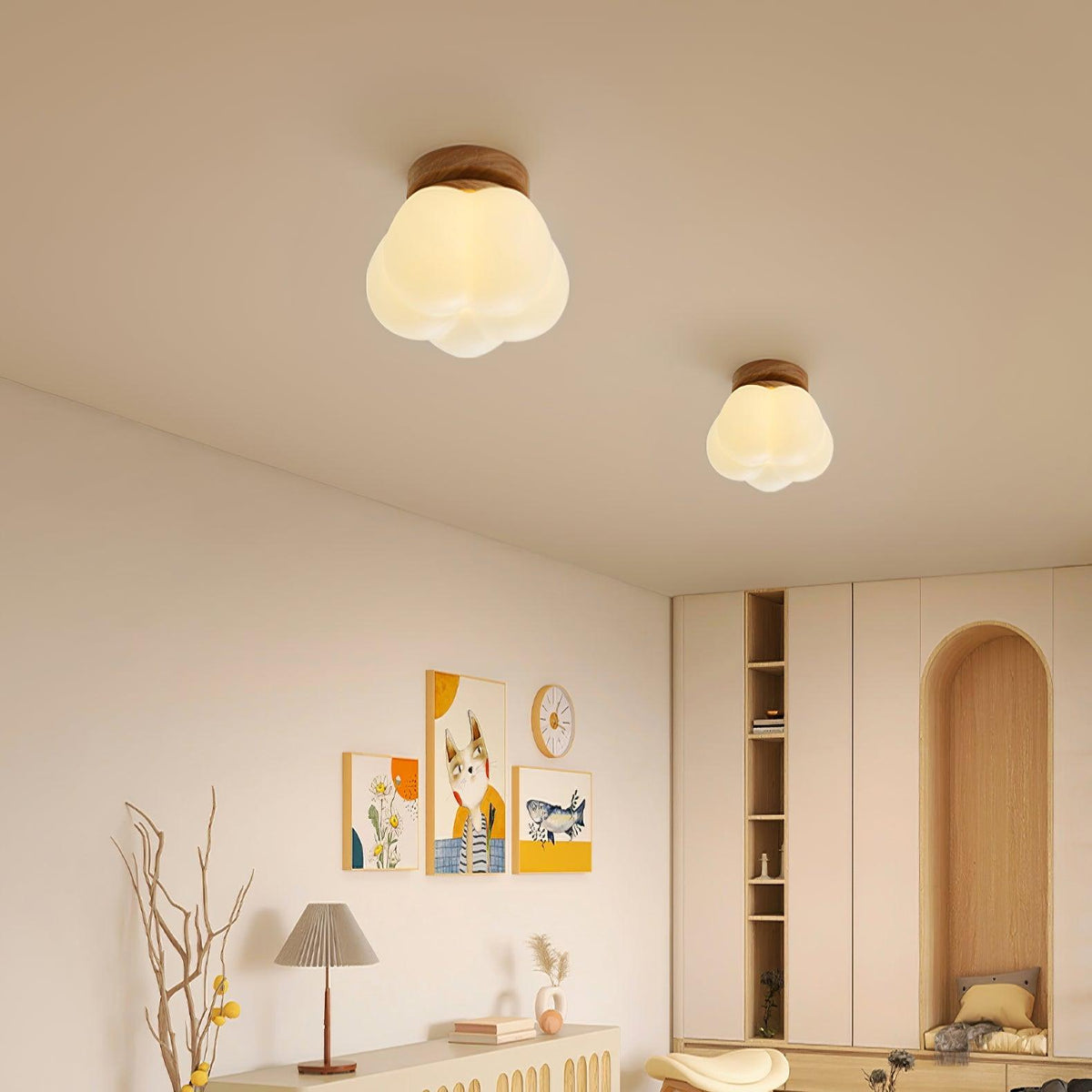 Silvenelle Acrylic Ceiling Light-Moonnatur