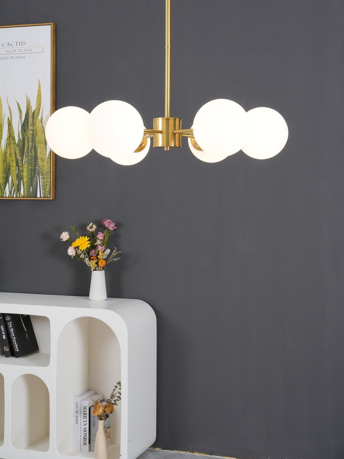Brynina Glass Chandelier-Moonnatur