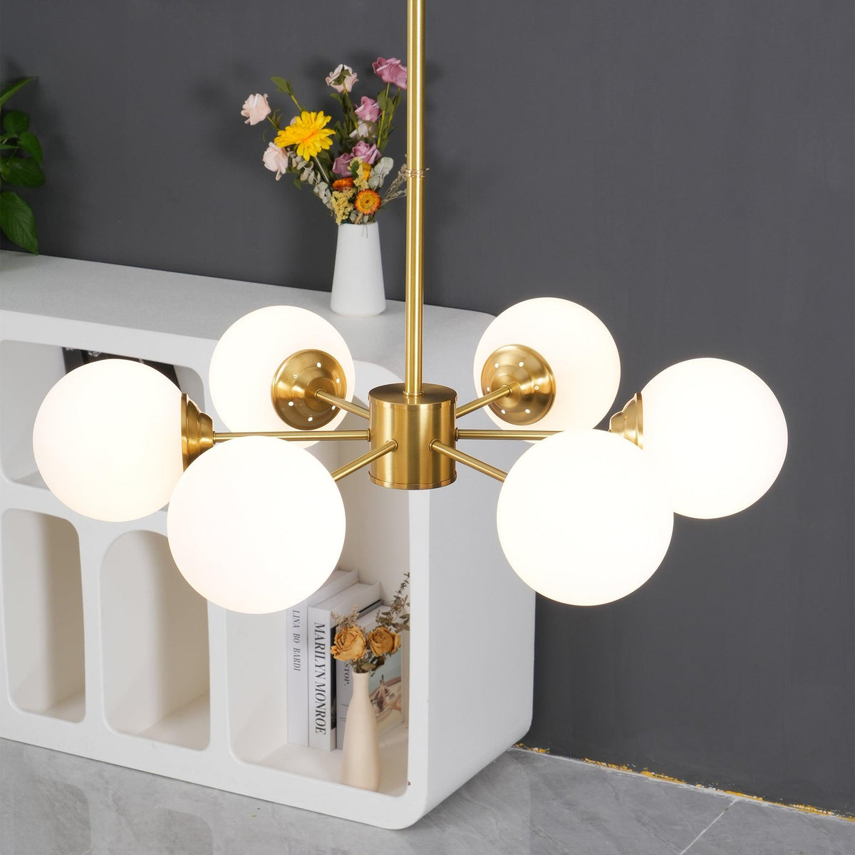 Brynina Glass Chandelier-Moonnatur
