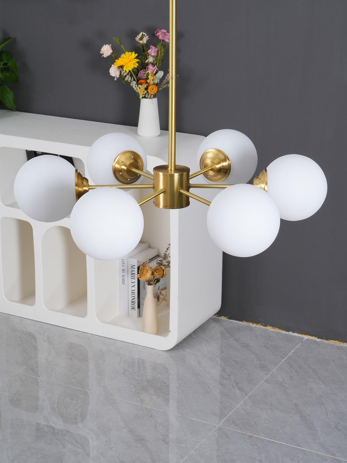 Brynina Glass Chandelier-Moonnatur