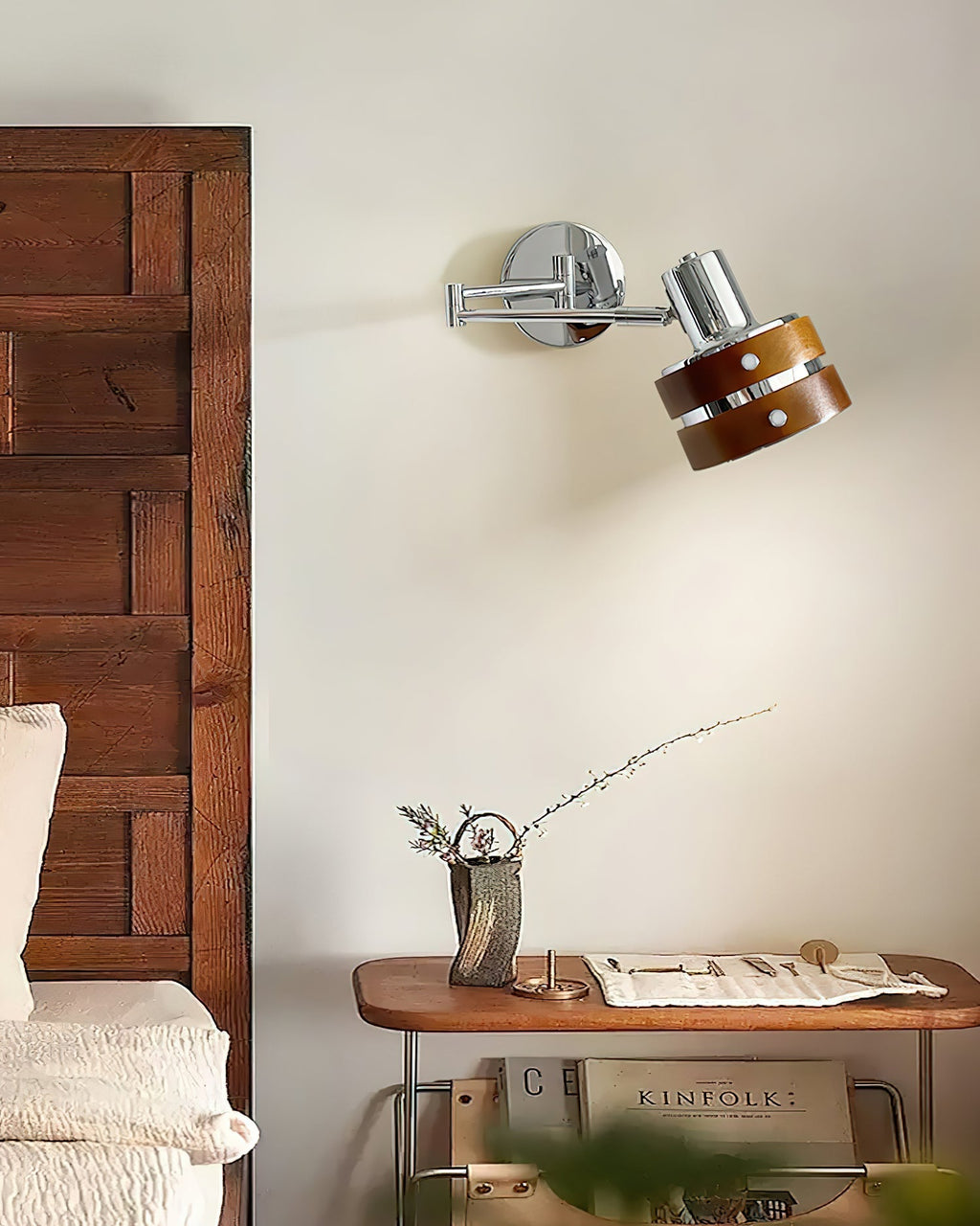 Vardenholm Wood Wall Light-Moonnatur