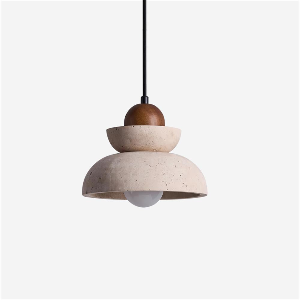 Ambelhill Travertine Pendant Light-Moonnatur