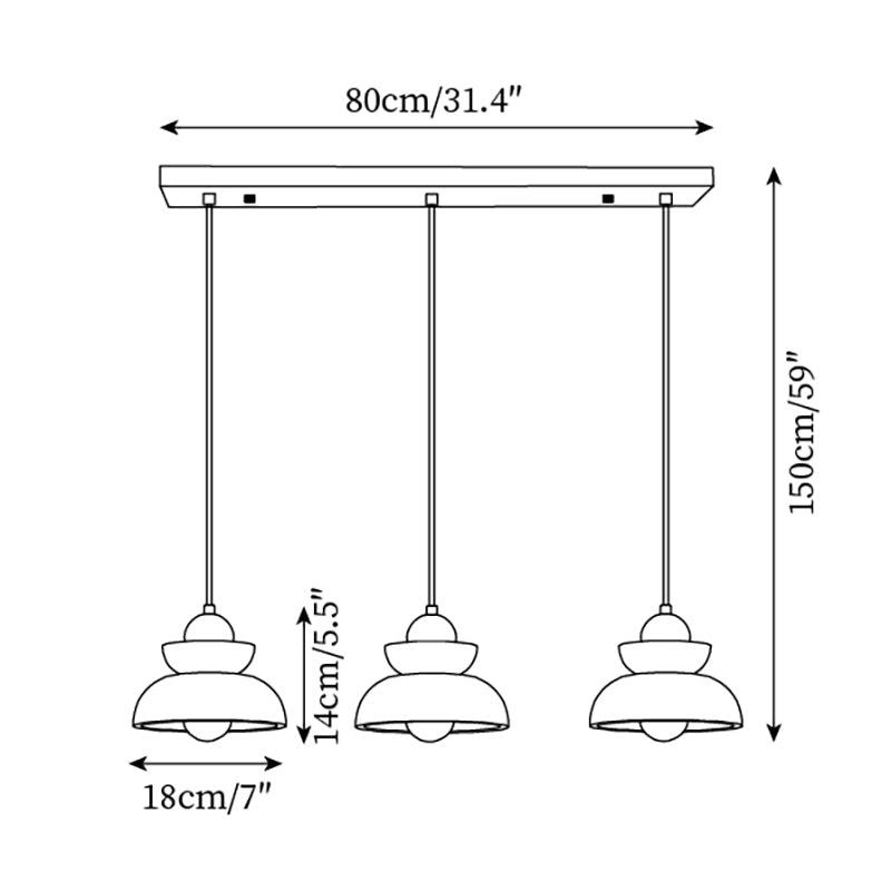 Ambelhill Travertine Pendant Light-Moonnatur