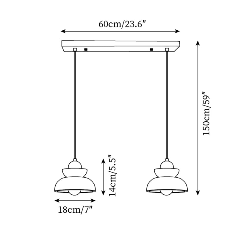 Ambelhill Travertine Pendant Light-Moonnatur