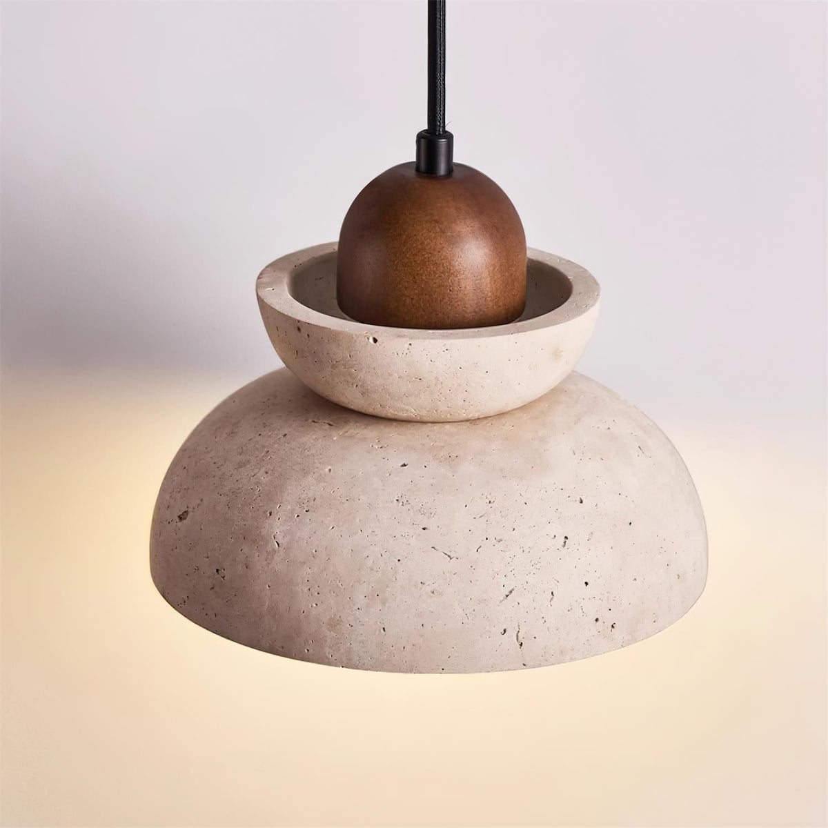 Ambelhill Travertine Pendant Light-Moonnatur