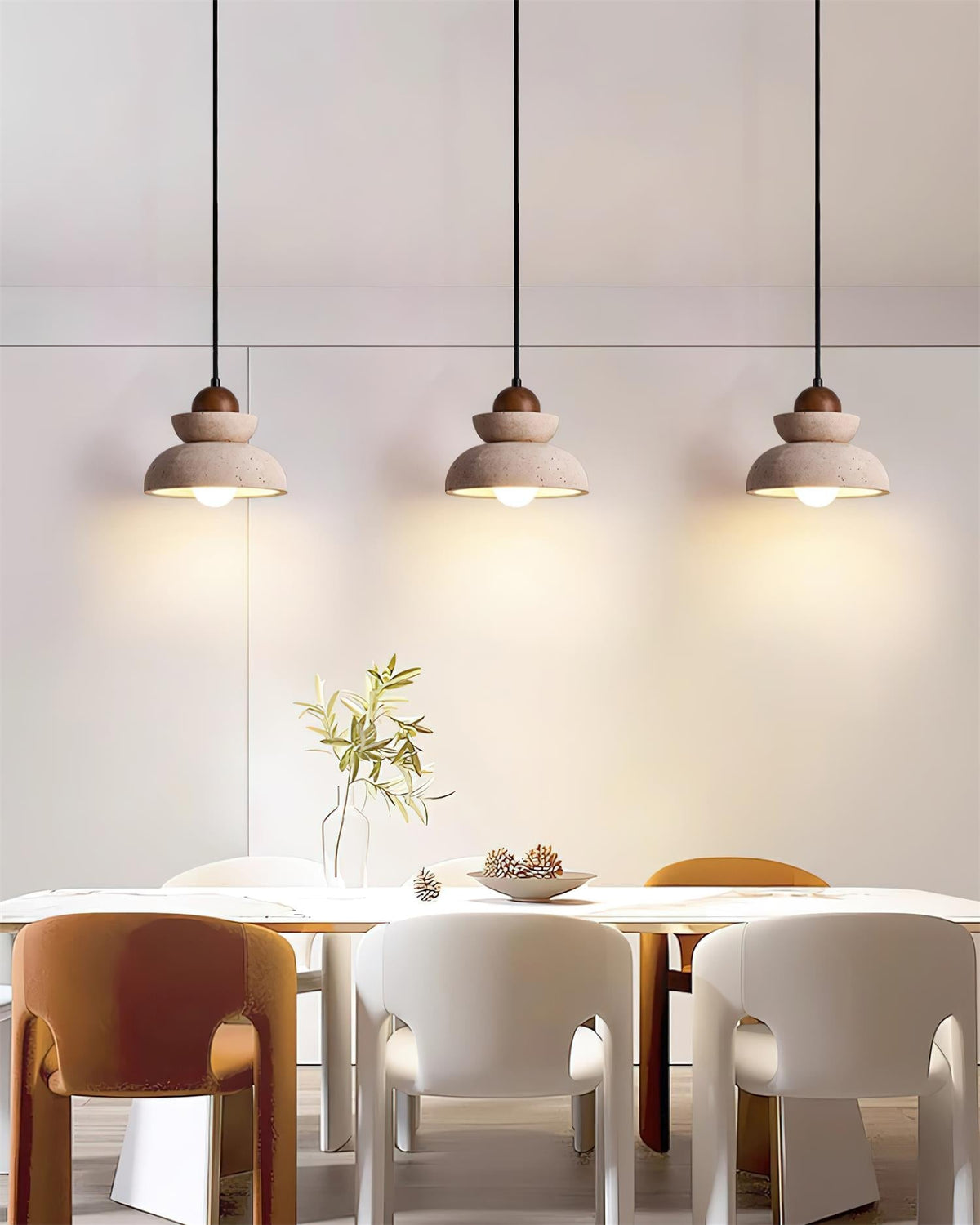 Ambelhill Travertine Pendant Light-Moonnatur