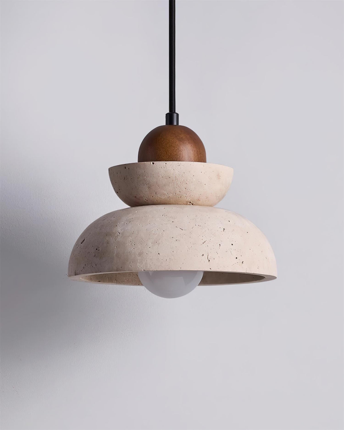Ambelhill Travertine Pendant Light-Moonnatur