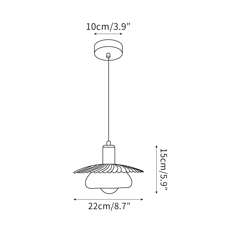 Wardendale Glass Pendant Light-Moonnatur