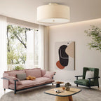 Corvenenna Fabric Ceiling Light-Moonnatur