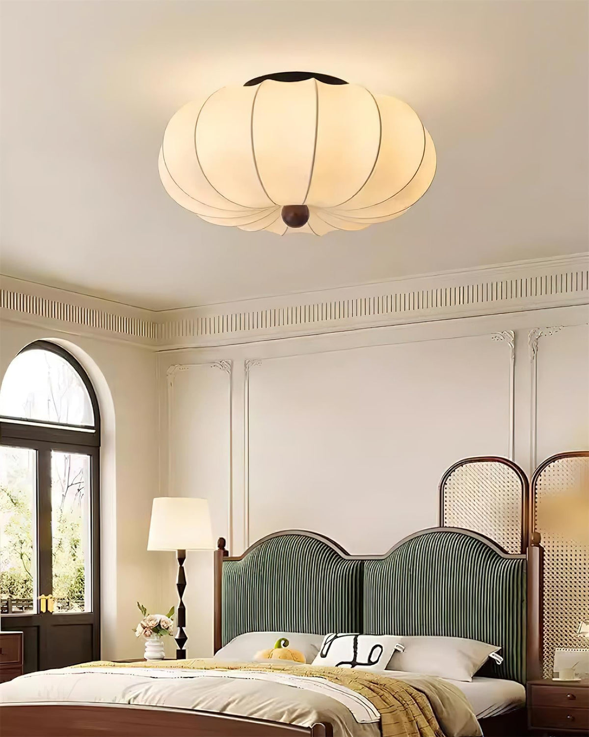 Galdenvale Fabric Ceiling Light-Moonnatur