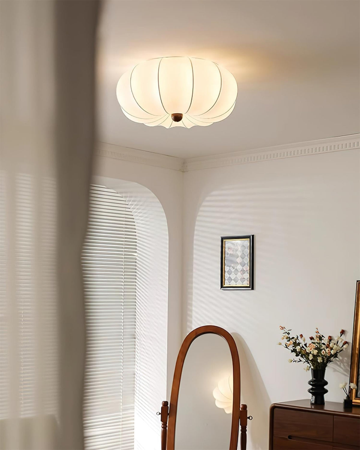 Galdenvale Fabric Ceiling Light-Moonnatur