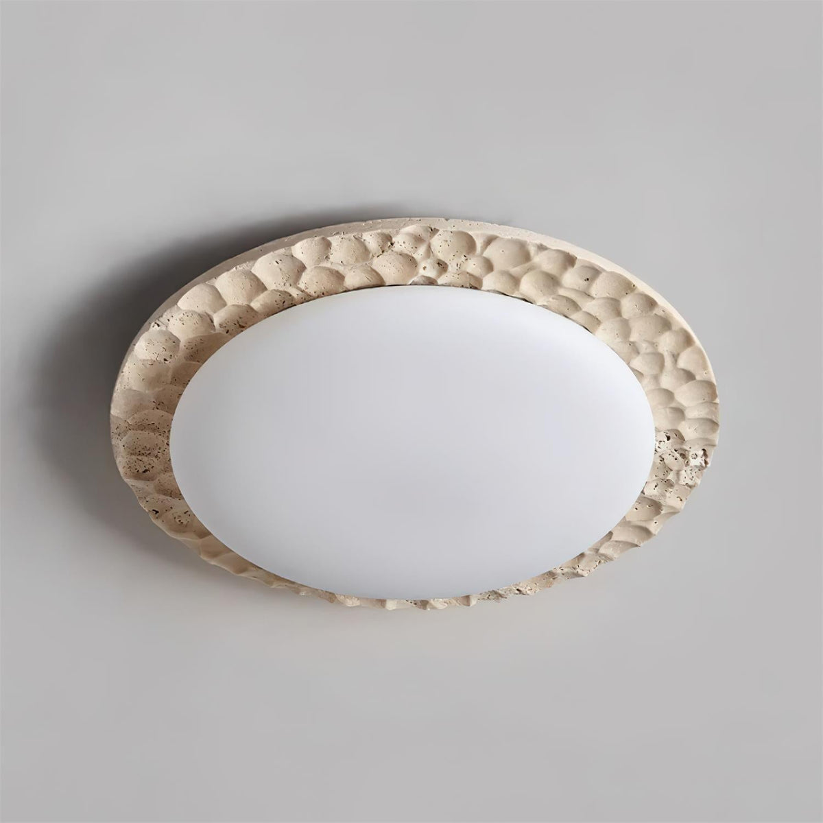 Kesterbrook Travertine Ceiling Light-Moonnatur