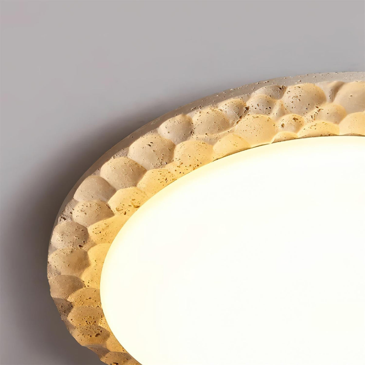 Kesterbrook Travertine Ceiling Light-Moonnatur