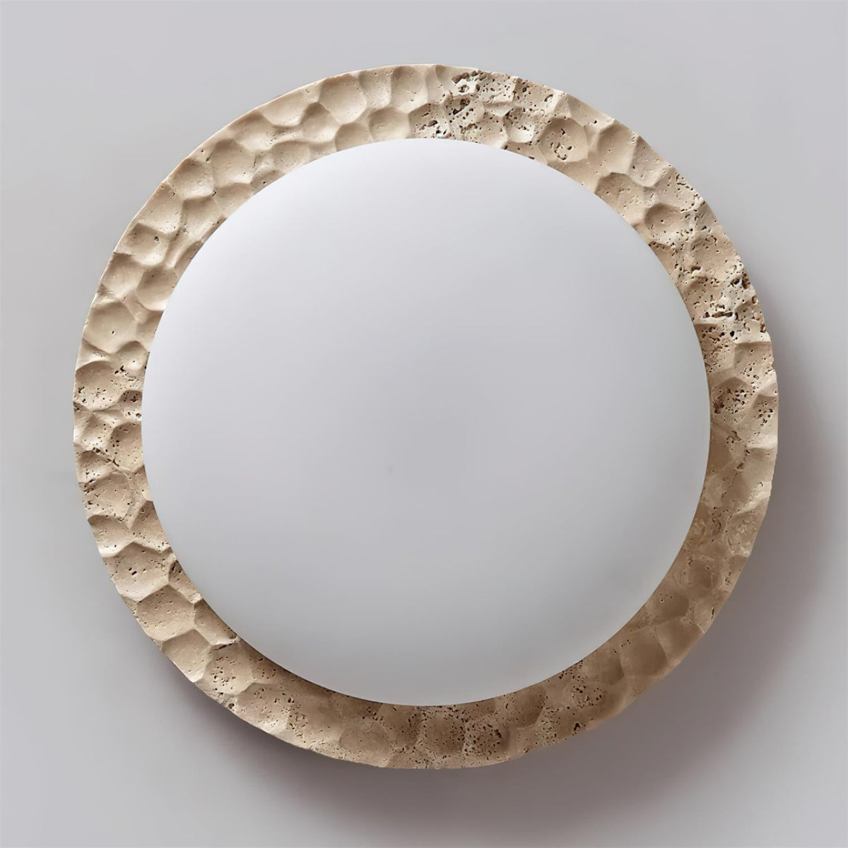 Kesterbrook Travertine Ceiling Light-Moonnatur