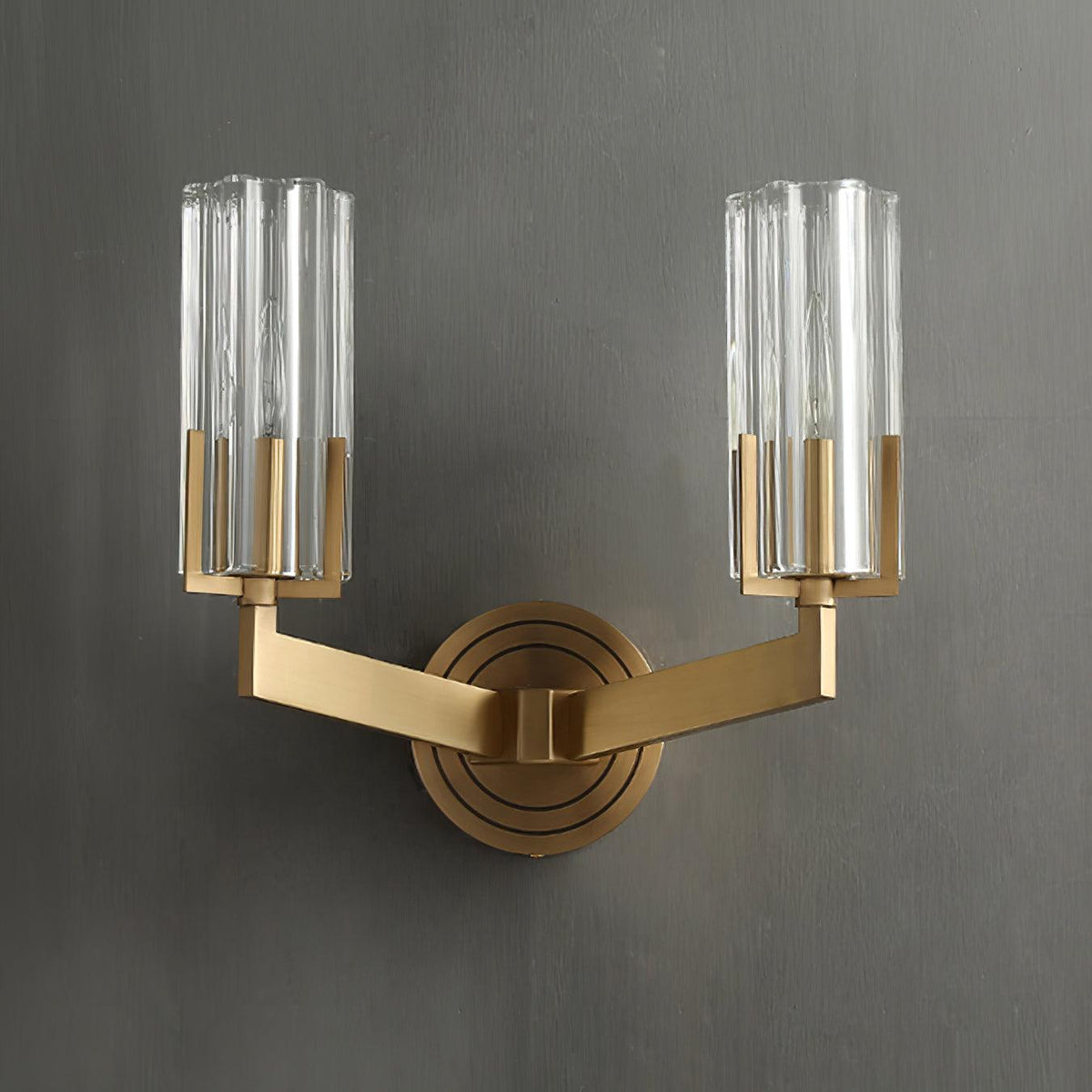 Lyrenara Glass Wall Light-Moonnatur