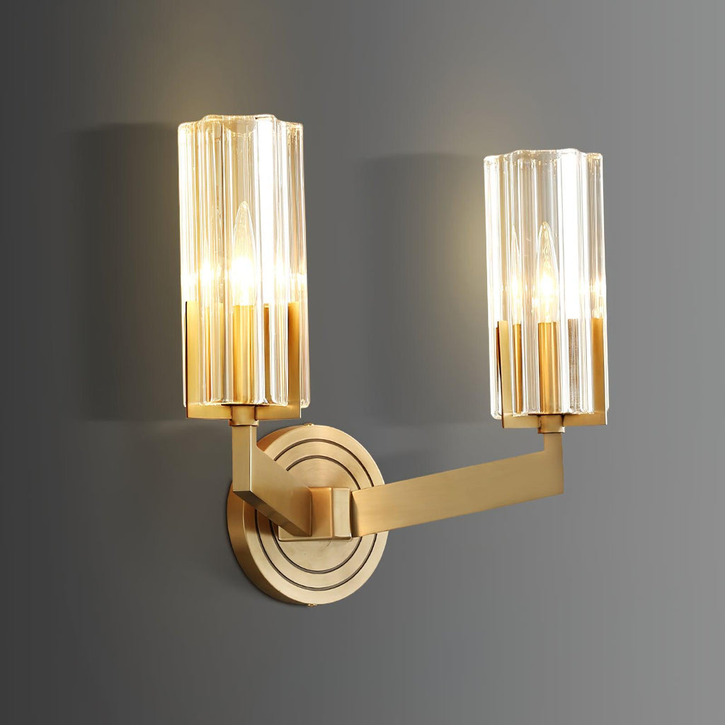Lyrenara Glass Wall Light-Moonnatur