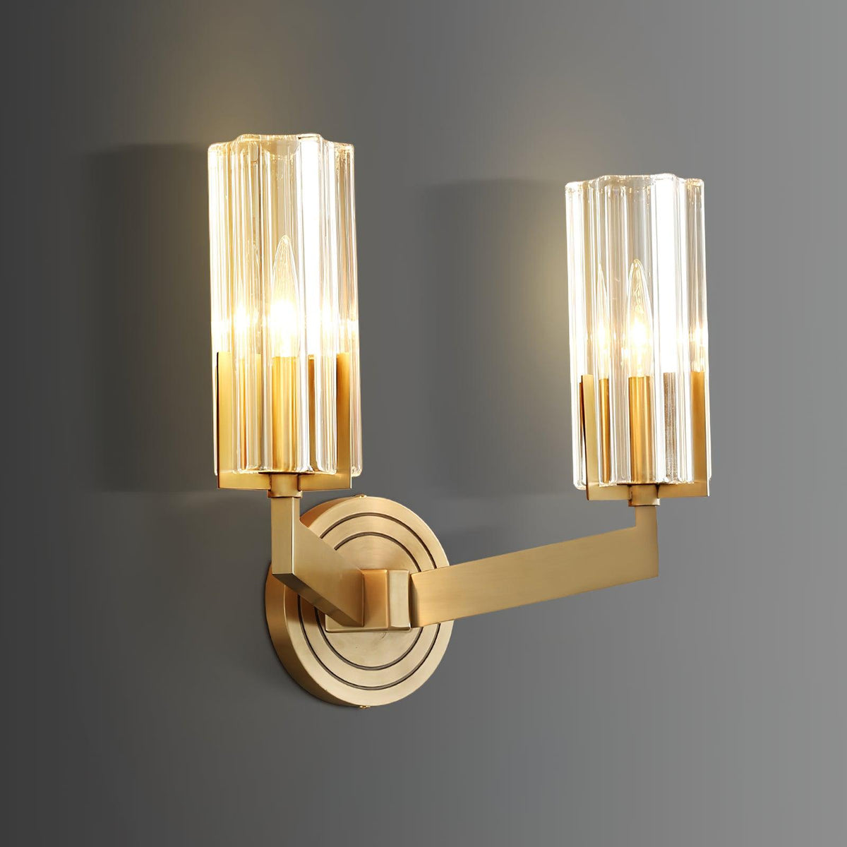 Lyrenara Glass Wall Light-Moonnatur