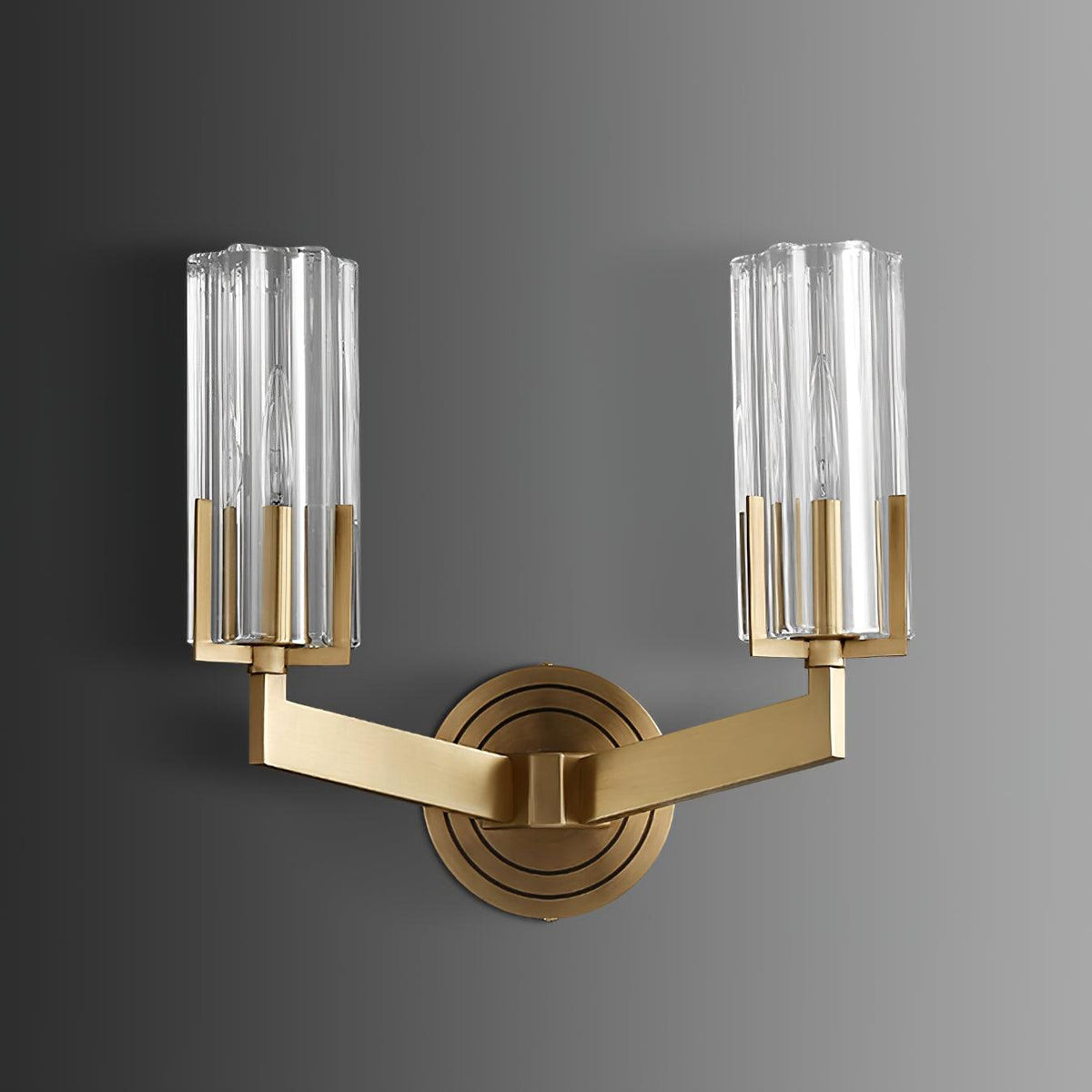Lyrenara Glass Wall Light-Moonnatur
