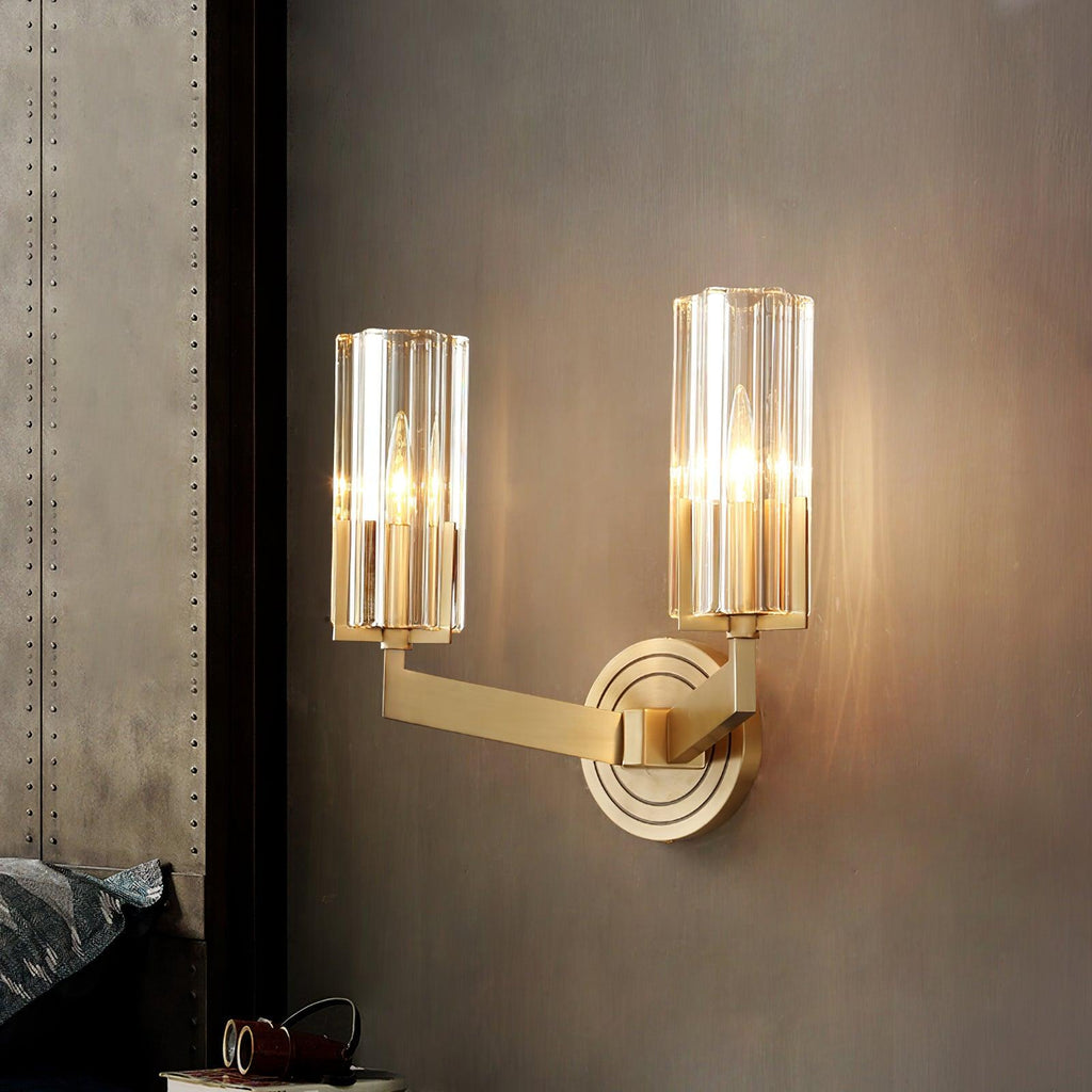 Lyrenara Glass Wall Light-Moonnatur