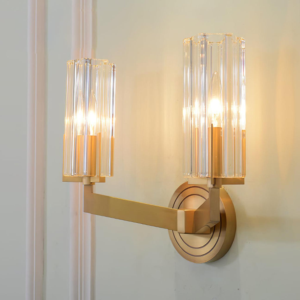 Lyrenara Glass Wall Light-Moonnatur
