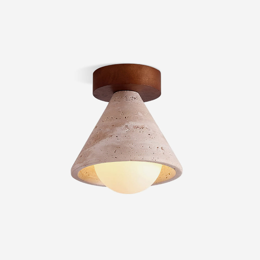 Penrelenis Travertine Ceiling Light-Moonnatur