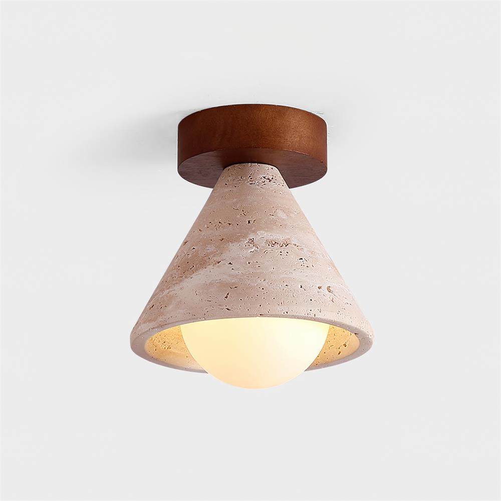 Penrelenis Travertine Ceiling Light-Moonnatur