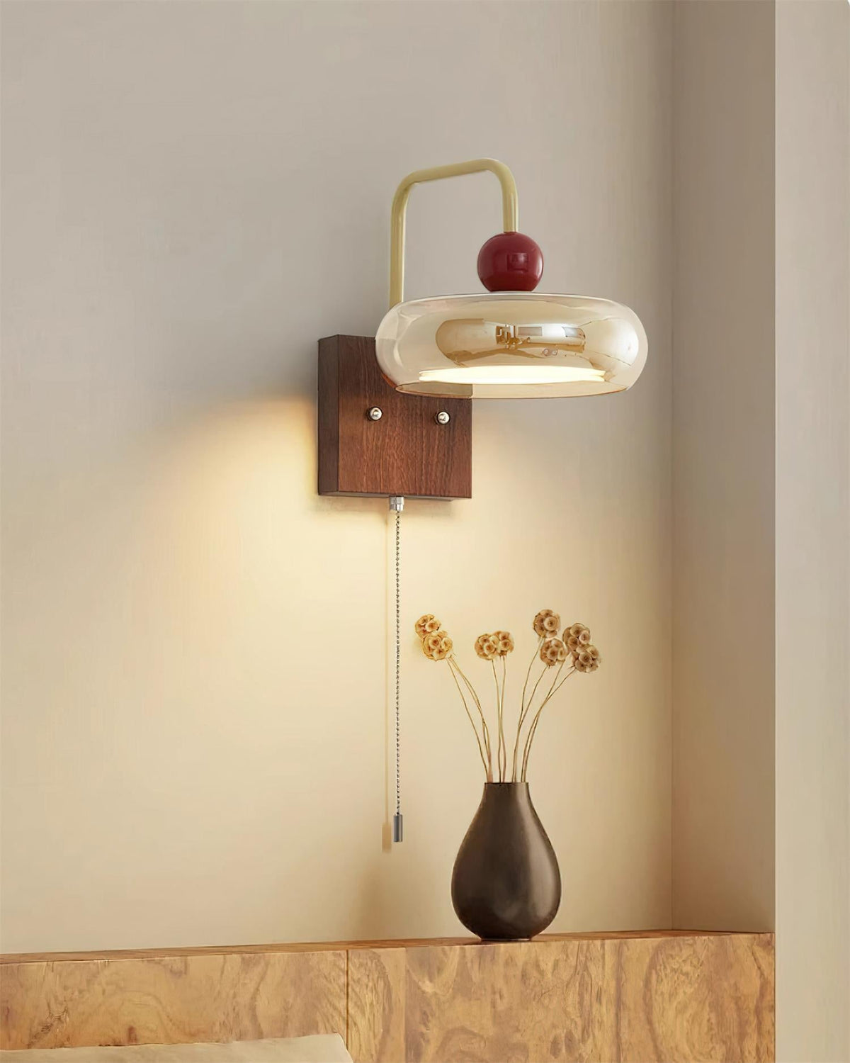Islendale Glass Wall Light-Moonnatur