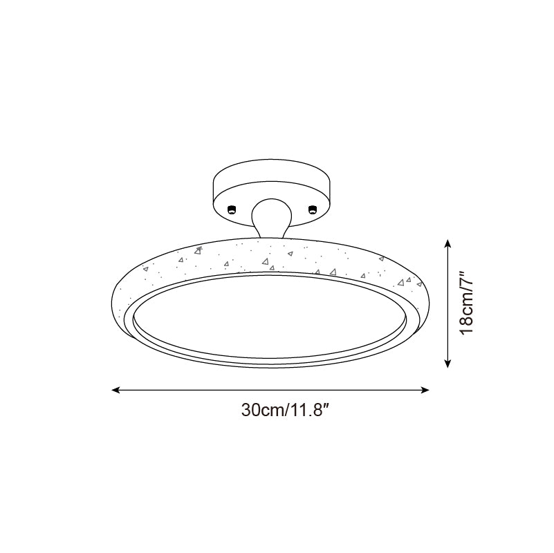 Vardencove Travertine Ceiling Light-Moonnatur