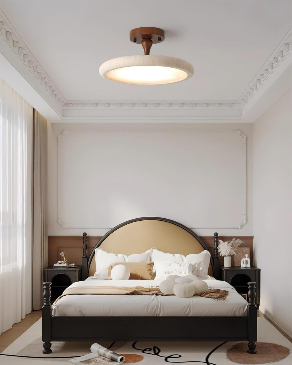 Vardencove Travertine Ceiling Light-Moonnatur