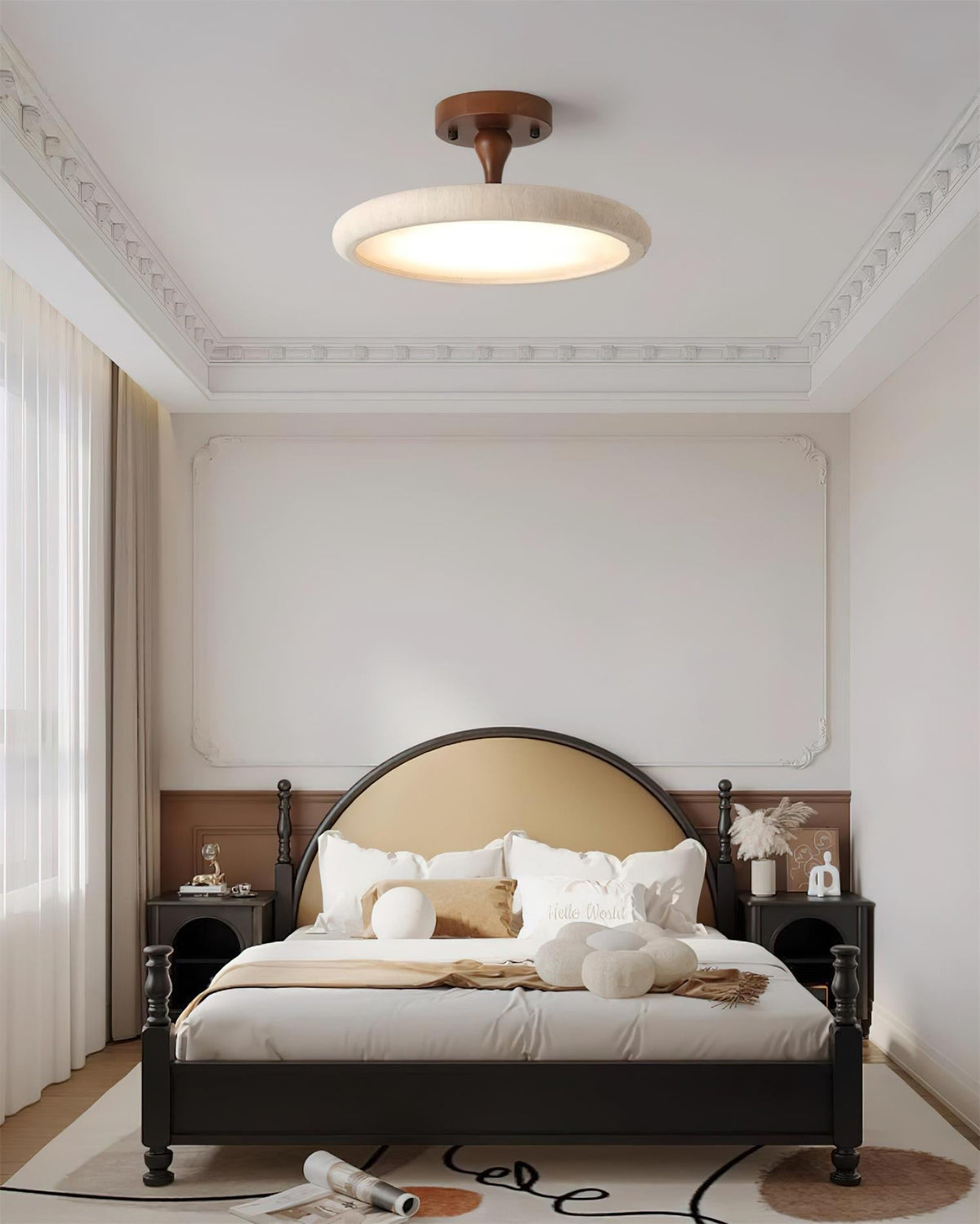 Vardencove Travertine Ceiling Light-Moonnatur